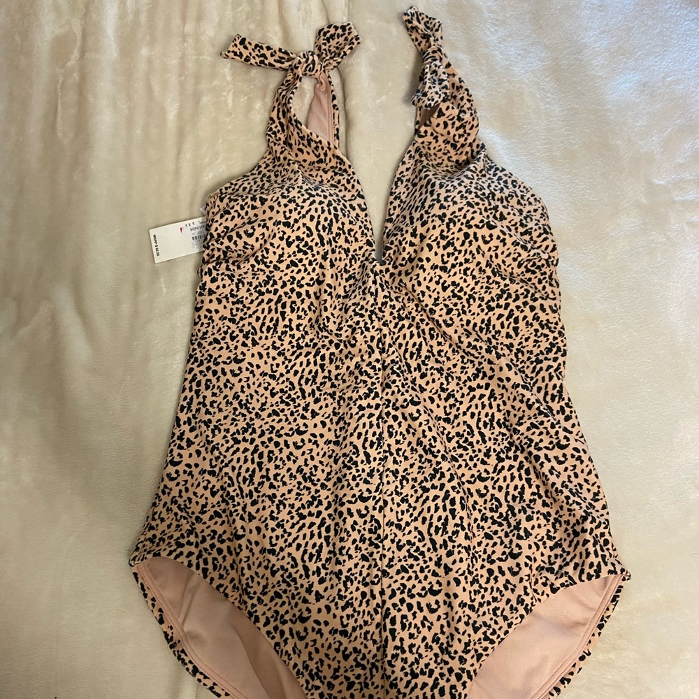 Cheetah Print One Piece Swimsuit